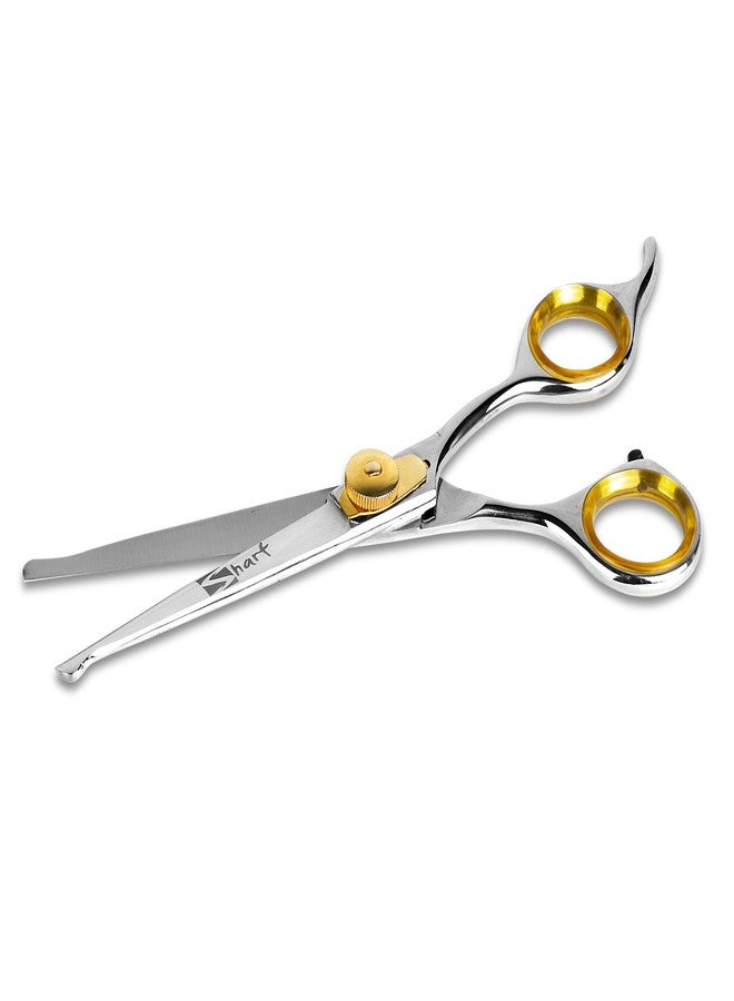 Sharf Dog Grooming Scissors, Gold Touch 6.5 Inch Straight Professional Dog Grooming Shear with Safety Round Tip - Image 2